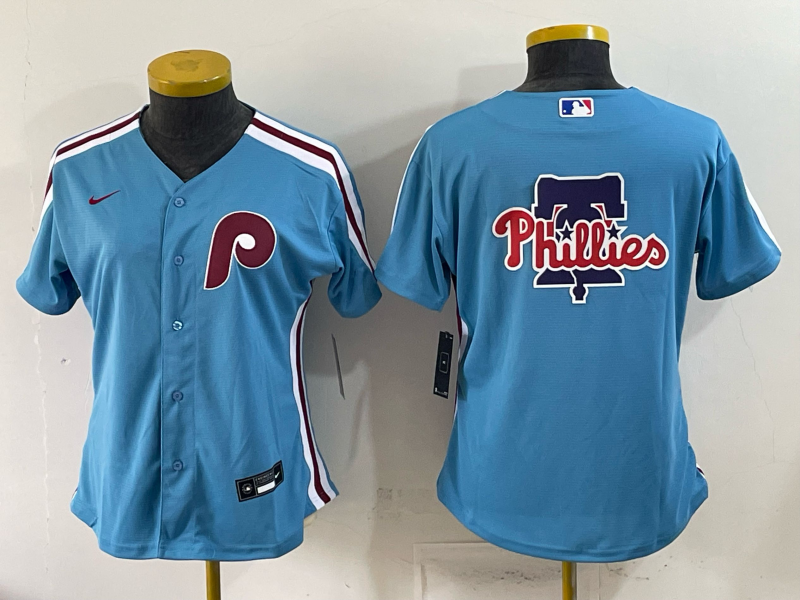 women 2026 Philadelphia Phillies blank blue Game Nike MLB Jersey 0521005